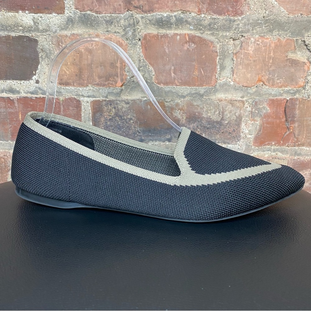 Birdies Blackbird Flats Knit Fabric Black Women's Size 9 Shoes Point Toe Loafer